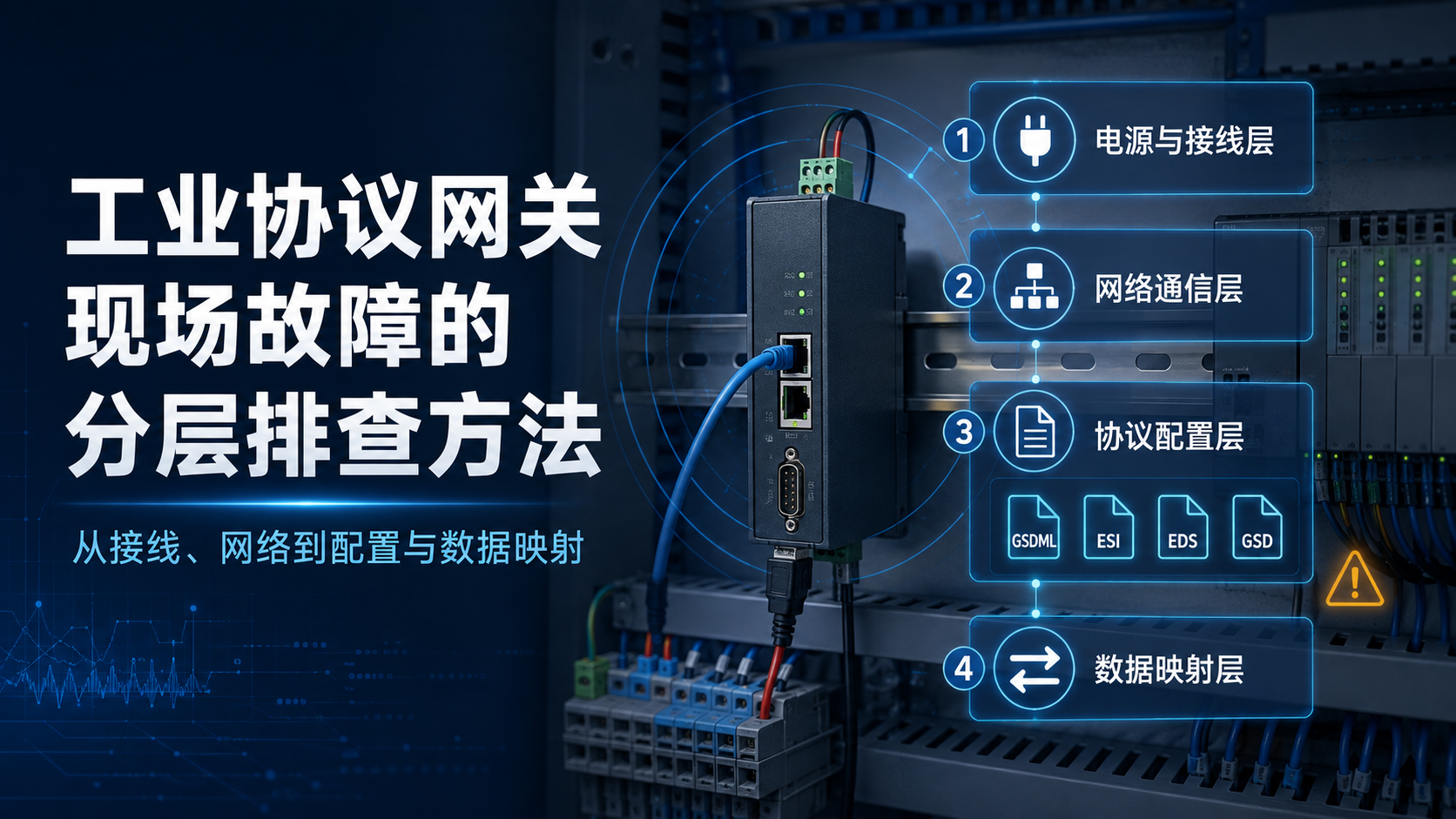 工业协议网关现场故障的分层排查方法
